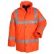 Vizwell High Visibility Orange Parka