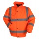 Vizwell High Visibility Orange Bomber Jacket