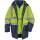 Vizwell High Visibility Yellow 5+1 Parka