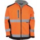 Vizwell High Visibility Contrast Softshell Orange Jacket