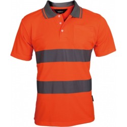 Vizwell High Visibility Orange Polo Shirt