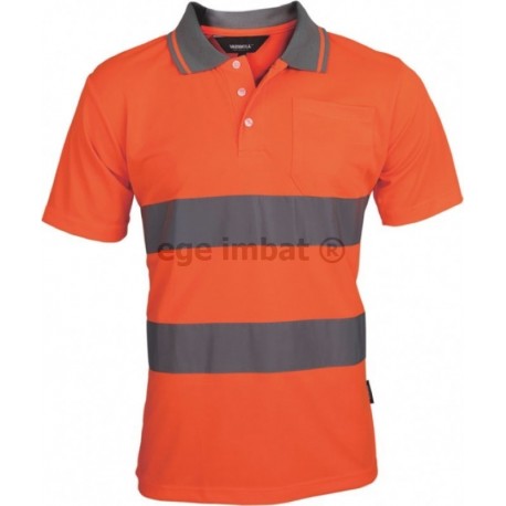 Vizwell High Visibility Orange Polo Shirt