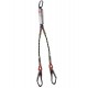 Twin Leg Lanyard Scaffolding Carabiners & Shock Absorber