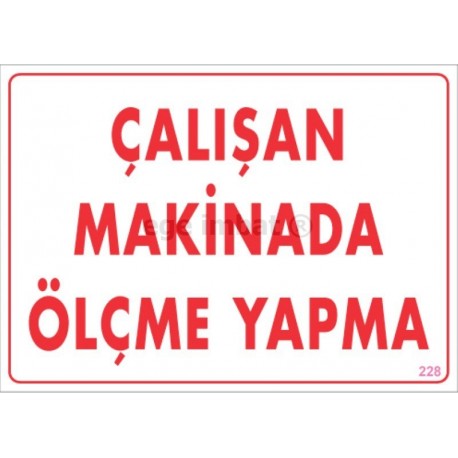 Çalışan Makinada Ölçüm Yapma