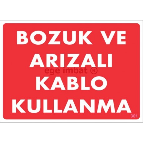 Bozuk ve Arızalı Kablo Kullanma