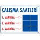 Çalışma Saatleri