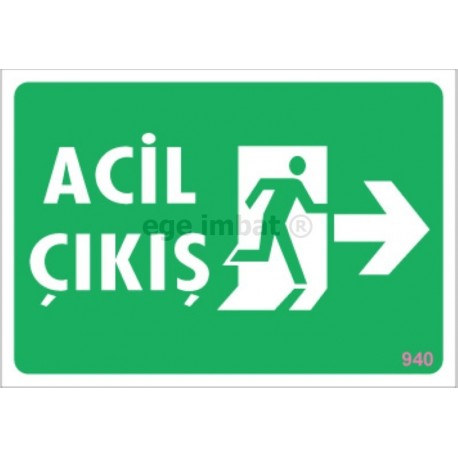 Acil Çıkış Sağ