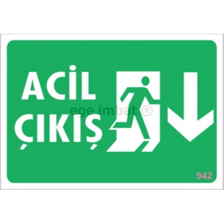 Acil Çıkış Aşağı Yön