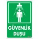 Acil Güvenlik Duşu Tabelası