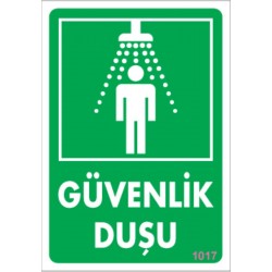 Acil Güvenlik Duşu Tabelası