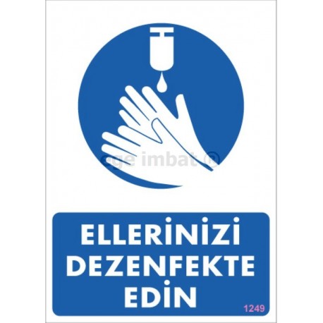 Ellerinizi Dezenfekte Edin