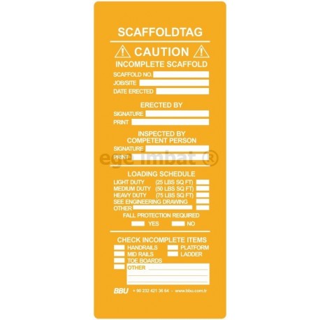 Scaffolding Tag Incomplate Scaffold