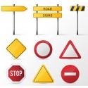 Traffic Warning and Ad Signs